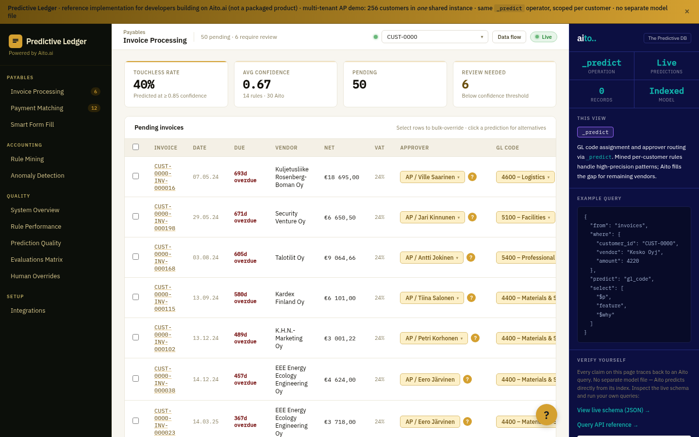 Invoice GL Coding demonstration